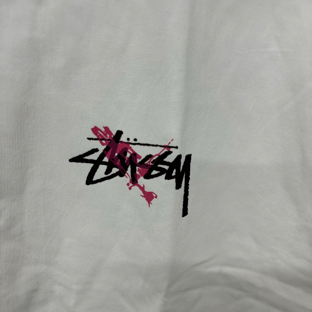 Stussy White Graphic Short Sleeve Tee - Picture 5 of 6